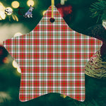 MacAlister Dress Tartan Ornament Star Ornament, Christmas Star Decorations, ceramic ornament, Plaid Star Ceramic Ornament, Christmas Ornament Decorations Gift