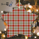 MacAlister Dress Tartan Ornament Star Ornament, Christmas Star Decorations, ceramic ornament, Plaid Star Ceramic Ornament, Christmas Ornament Decorations Gift