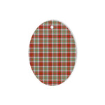 MacAlister Dress Tartan Oval Ornaments, Christmas Tree Ornament, Plaid Christmas Ornaments, Ceramic Oval Christmas Tree Decoration, Tartan Oval Ornaments, Christmas Tree Ornament, Plaid Christmas Ornaments, Ceramic Oval Christmas Tree Decoration