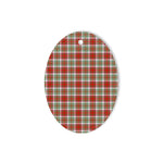 MacAlister Dress Tartan Oval Ornaments, Christmas Tree Ornament, Plaid Christmas Ornaments, Ceramic Oval Christmas Tree Decoration, Tartan Oval Ornaments, Christmas Tree Ornament, Plaid Christmas Ornaments, Ceramic Oval Christmas Tree Decoration
