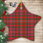 MacAlister Modern Tartan Ornament Star Ornament, Christmas Star Decorations, ceramic ornament, Plaid Star Ceramic Ornament, Christmas Ornament Decorations Gift