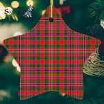 MacAlister Modern Tartan Ornament Star Ornament, Christmas Star Decorations, ceramic ornament, Plaid Star Ceramic Ornament, Christmas Ornament Decorations Gift
