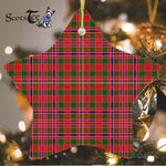 MacAlister Modern Tartan Ornament Star Ornament, Christmas Star Decorations, ceramic ornament, Plaid Star Ceramic Ornament, Christmas Ornament Decorations Gift