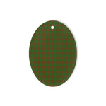 MacAlister Of Glenbarr Hunting Tartan Oval Ornaments, Christmas Tree Ornament, Plaid Christmas Ornaments, Ceramic Oval Christmas Tree Decoration, Tartan Oval Ornaments, Christmas Tree Ornament, Plaid Christmas Ornaments, Ceramic Oval Christmas Tree Decoration