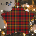 MacAlister Of Skye Tartan Ornament Star Ornament, Christmas Star Decorations, ceramic ornament, Plaid Star Ceramic Ornament, Christmas Ornament Decorations Gift