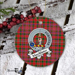 MacAlister Scottish Clan Badge Plaid Ornament Gift. Christmas Tree Ornament MacAlister Clan Tartan Ornament Great Christmas Ornaments Gift - Scotstee Shop