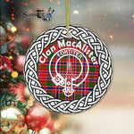 MacAlister Scottish Clan Tartan Crest Badge Old Plaid Ornament Gift. Christmas Tree Ornament Tartan Ornament Great Christmas Ornaments Gift - Scotstee Shop