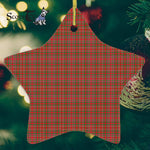 MacAlister Tartan Ornament Star Ornament, Christmas Star Decorations, ceramic ornament, Plaid Star Ceramic Ornament, Christmas Ornament Decorations Gift