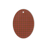 MacAlister Tartan Oval Ornaments, Christmas Tree Ornament, Plaid Christmas Ornaments, Ceramic Oval Christmas Tree Decoration, Tartan Oval Ornaments, Christmas Tree Ornament, Plaid Christmas Ornaments, Ceramic Oval Christmas Tree Decoration
