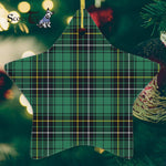 MacAlpine Ancient Tartan Ornament Star Ornament, Christmas Star Decorations, ceramic ornament, Plaid Star Ceramic Ornament, Christmas Ornament Decorations Gift