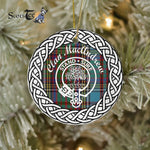 MacAndrew Tartan Ornament,  ceramic ornament, personalized christmas ornaments, christmas tree ornaments, christmas door decorations, Plaid Ornament, Tartan Ceramic Ornament