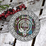 MacAndrew Tartan Ornament,  ceramic ornament, personalized christmas ornaments, christmas tree ornaments, christmas door decorations, Plaid Ornament, Tartan Ceramic Ornament