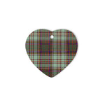 MacAndrew Tartan Heart Ornaments, Christmas Tree Ornament, Plaid Christmas Ornaments, Ceramic Heart Christmas Tree Decoration, Christmas Ornament, Plaid Ornament, Tartan Ornament, Buffalo Plaid Ornament
