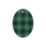 MacArthur Ancient Tartan Oval Ornaments, Christmas Tree Ornament, Plaid Christmas Ornaments, Ceramic Oval Christmas Tree Decoration, Tartan Oval Ornaments, Christmas Tree Ornament, Plaid Christmas Ornaments, Ceramic Oval Christmas Tree Decoration