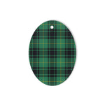 MacArthur Ancient Tartan Oval Ornaments, Christmas Tree Ornament, Plaid Christmas Ornaments, Ceramic Oval Christmas Tree Decoration, Tartan Oval Ornaments, Christmas Tree Ornament, Plaid Christmas Ornaments, Ceramic Oval Christmas Tree Decoration
