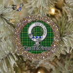 MacArthur Celtic Circle Plaid Ornament Gift. Christmas Tree Ornament Tartan Ornament Great Christmas Ornaments Gift - Scotstee Shop