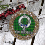 MacArthur Celtic Circle Plaid Ornament Gift. Christmas Tree Ornament Tartan Ornament Great Christmas Ornaments Gift - Scotstee Shop