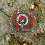 MacAulay Celtic Circle Plaid Ornament Gift. Christmas Tree Ornament Tartan Ornament Great Christmas Ornaments Gift - Scotstee Shop