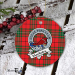 MacAuley Scottish Clan Badge Plaid Ornament Gift. Christmas Tree Ornament MacAuley Clan Tartan Ornament Great Christmas Ornaments Gift - Scotstee Shop