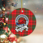 MacAuley Scottish Clan Badge Plaid Ornament Gift. Christmas Tree Ornament MacAuley Clan Tartan Ornament Great Christmas Ornaments Gift - Scotstee Shop