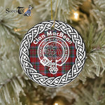 MacBean Clan Tartan Crest Badge Plaid Ornament Gift. Christmas Tree Ornament Tartan Ornament Great Christmas Ornaments Gift - Scotstee Shop