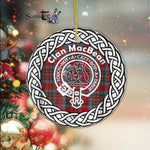 MacBean Clan Tartan Crest Badge Plaid Ornament Gift. Christmas Tree Ornament Tartan Ornament Great Christmas Ornaments Gift - Scotstee Shop