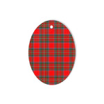 MacBean Modern Tartan Oval Ornaments, Christmas Tree Ornament, Plaid Christmas Ornaments, Ceramic Oval Christmas Tree Decoration, Tartan Oval Ornaments, Christmas Tree Ornament, Plaid Christmas Ornaments, Ceramic Oval Christmas Tree Decoration