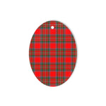 MacBean Modern Tartan Oval Ornaments, Christmas Tree Ornament, Plaid Christmas Ornaments, Ceramic Oval Christmas Tree Decoration, Tartan Oval Ornaments, Christmas Tree Ornament, Plaid Christmas Ornaments, Ceramic Oval Christmas Tree Decoration