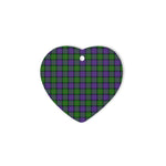 MacBrayne Tartan Heart Ornaments, Christmas Tree Ornament, Plaid Christmas Ornaments, Ceramic Heart Christmas Tree Decoration, Christmas Ornament, Plaid Ornament, Tartan Ornament, Buffalo Plaid Ornament