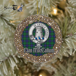 MacCallum Celtic Circle Plaid Ornament Gift. Christmas Tree Ornament Tartan Ornament Great Christmas Ornaments Gift - Scotstee Shop