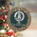 MacCallum Celtic Circle Plaid Ornament Gift. Christmas Tree Ornament Tartan Ornament Great Christmas Ornaments Gift - Scotstee Shop