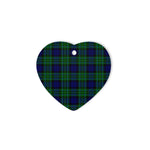 MacCallum Modern Tartan Heart Ornaments, Christmas Tree Ornament, Plaid Christmas Ornaments, Ceramic Heart Christmas Tree Decoration, Christmas Ornament, Plaid Ornament, Tartan Ornament, Buffalo Plaid Ornament