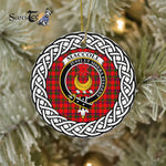 MacColl Tartan Ornament,  ceramic ornament, personalized christmas ornaments, christmas tree ornaments, christmas door decorations, Plaid Ornament, Tartan Ceramic Ornament