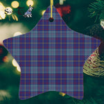 MacCormick Tartan Ornament Star Ornament, Christmas Star Decorations, ceramic ornament, Plaid Star Ceramic Ornament, Christmas Ornament Decorations Gift