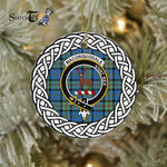 MacCorquodale Tartan Ornament,  ceramic ornament, personalized christmas ornaments, christmas tree ornaments, christmas door decorations, Plaid Ornament, Tartan Ceramic Ornament