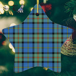 MacCorquodale Tartan Ornament Star Ornament, Christmas Star Decorations, ceramic ornament, Plaid Star Ceramic Ornament, Christmas Ornament Decorations Gift