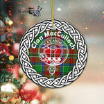 MacCulloch Tartan Ornament,  ceramic ornament, personalized christmas ornaments, christmas tree ornaments, christmas door decorations, Plaid Ornament, Tartan Ceramic Ornament