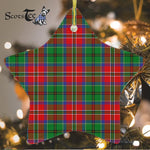 MacCulloch Tartan Ornament Star Ornament, Christmas Star Decorations, ceramic ornament, Plaid Star Ceramic Ornament, Christmas Ornament Decorations Gift