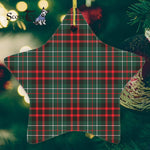 MacDiarmid Tartan Ornament Star Ornament, Christmas Star Decorations, ceramic ornament, Plaid Star Ceramic Ornament, Christmas Ornament Decorations Gift