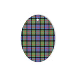 MacDonald Ancient Tartan Oval Ornaments, Christmas Tree Ornament, Plaid Christmas Ornaments, Ceramic Oval Christmas Tree Decoration, Tartan Oval Ornaments, Christmas Tree Ornament, Plaid Christmas Ornaments, Ceramic Oval Christmas Tree Decoration