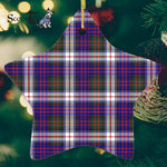 MacDonald Dress Modern Tartan Ornament Star Ornament, Christmas Star Decorations, ceramic ornament, Plaid Star Ceramic Ornament, Christmas Ornament Decorations Gift