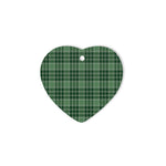 MacDonald Lord Of The Isles Hunting Tartan Heart Ornaments, Christmas Tree Ornament, Plaid Christmas Ornaments, Ceramic Heart Christmas Tree Decoration, Christmas Ornament, Plaid Ornament, Tartan Ornament, Buffalo Plaid Ornament