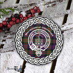 MacDonald Of Clanranald Tartan Ornament,  ceramic ornament, personalized christmas ornaments, christmas tree ornaments, christmas door decorations, Plaid Ornament, Tartan Ceramic Ornament