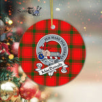 MacDonald of Sleat Scottish Clan Badge Plaid Ornament Gift. Christmas Tree Ornament MacDonald of Sleat Clan Tartan Ornament Great Christmas Ornaments Gift - Scotstee Shop