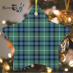 MacDonald Of The Isles Hunting Ancient Tartan Ornament Star Ornament, Christmas Star Decorations, ceramic ornament, Plaid Star Ceramic Ornament, Christmas Ornament Decorations Gift