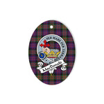 Macdonalds Of Donald Scottish Clan Badge Plaid Ornament Gift. Christmas Tree Ornament Macdonalds Of Donald Tartan Ornament,  ceramic ornament, personalized christmas ornaments, christmas tree ornaments, christmas door decorations, Plaid Ornament, Tartan Ceramic Ornament