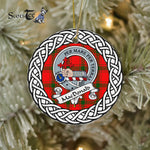 Macdonalds Of Sleat Tartan Ornament,  ceramic ornament, personalized christmas ornaments, christmas tree ornaments, christmas door decorations, Plaid Ornament, Tartan Ceramic Ornament