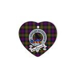 MacDonell of Glengarry Scottish Clan Badge Plaid Ornament Gift. Christmas Tree Ornament MacDonell of Glengarry Clan Tartan Ornament Great Christmas Ornaments Gift Heart Ornament