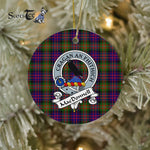 MacDonell of Glengarry Scottish Clan Badge Plaid Ornament Gift. Christmas Tree Ornament MacDonell of Glengarry Clan Tartan Ornament Great Christmas Ornaments Gift - Scotstee Shop