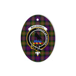 MacDonell of Glengarry Scottish Clan Plaid Ornament Gift. Christmas Tree Ornament MacDonell of Glengarry Clan Tartan Ornament,  ceramic ornament, personalized christmas ornaments, christmas tree ornaments, christmas door decorations, Plaid Ornament, Tartan Ceramic Ornament